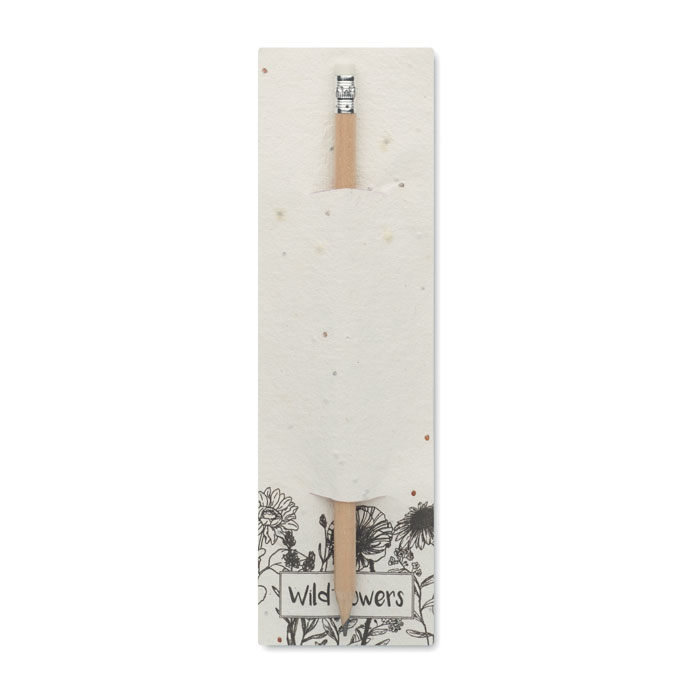 Natural Pencil In Seeded Pouch