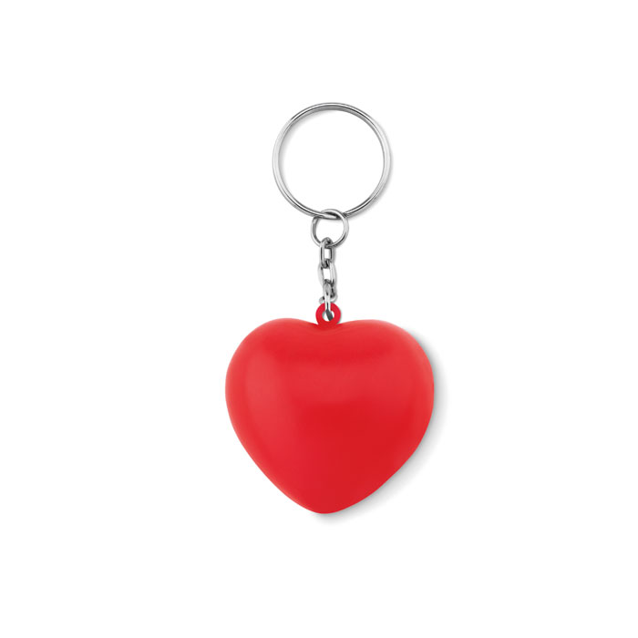 Key Ring With Pu Heart