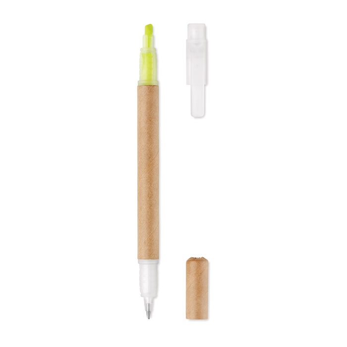 2 In 1 Carton Pen Highlighter