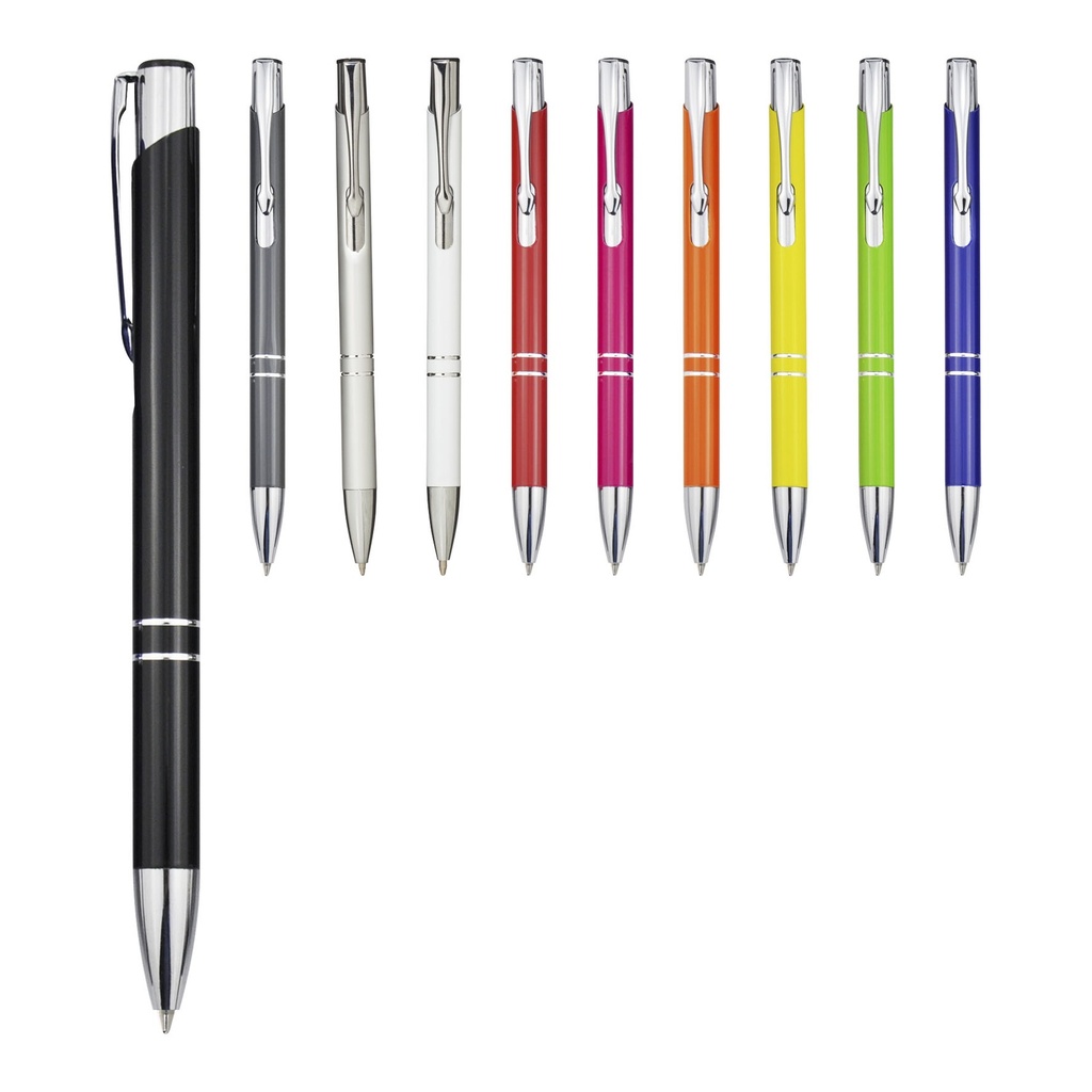 Moneta aluminium click ballpoint pen (black ink)