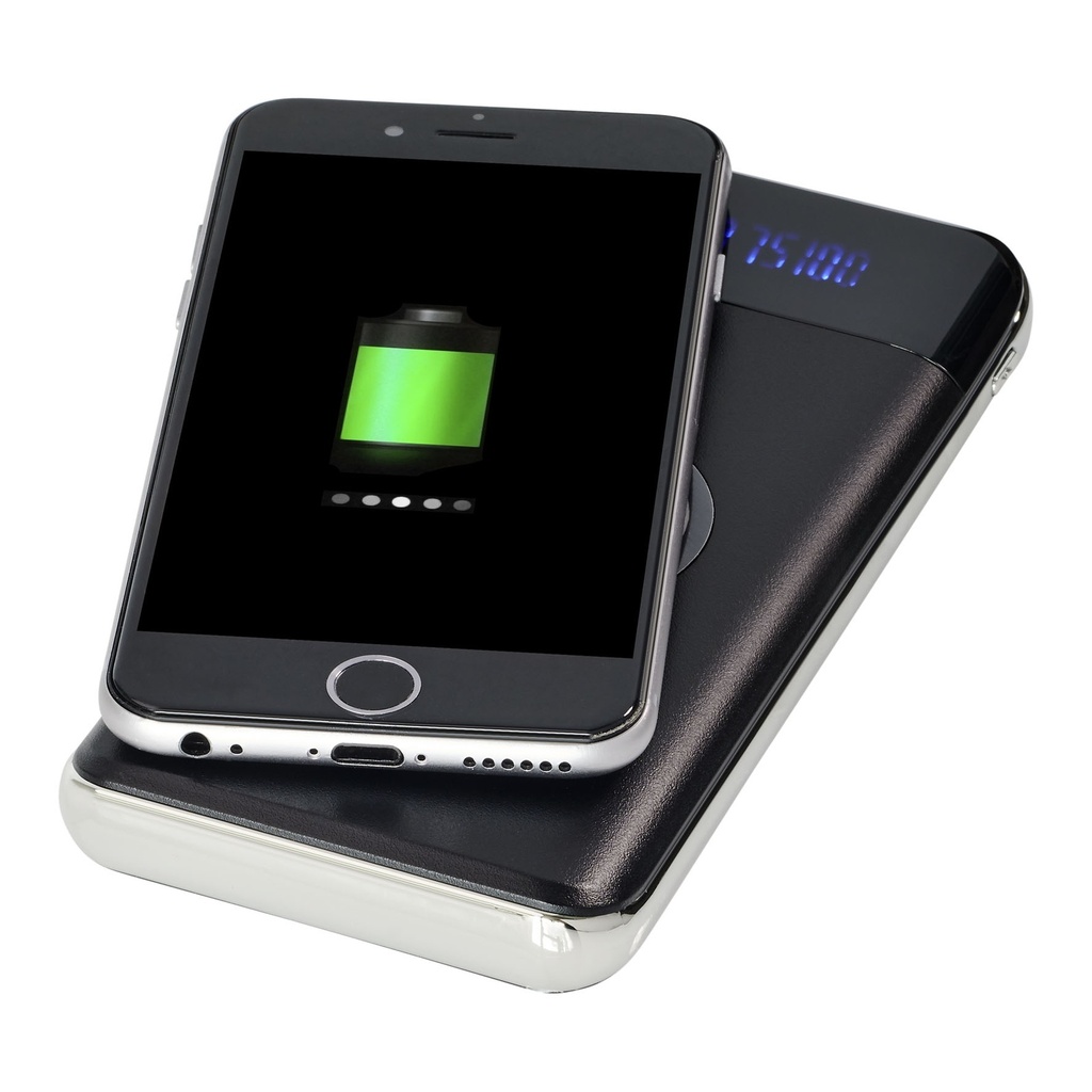 Constant 10.000 mAh wireless power bank with LED