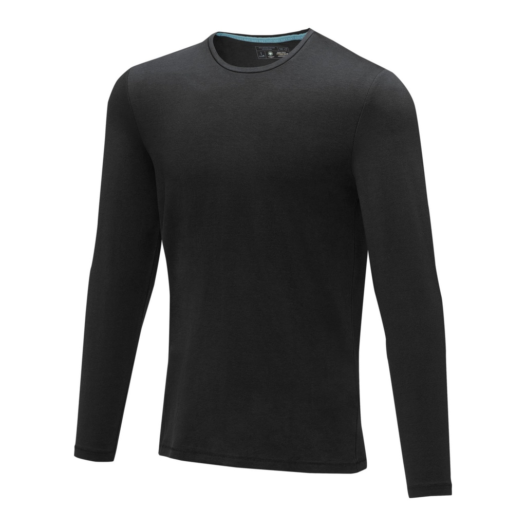 Ponoka long sleeve men's organic t-shirt