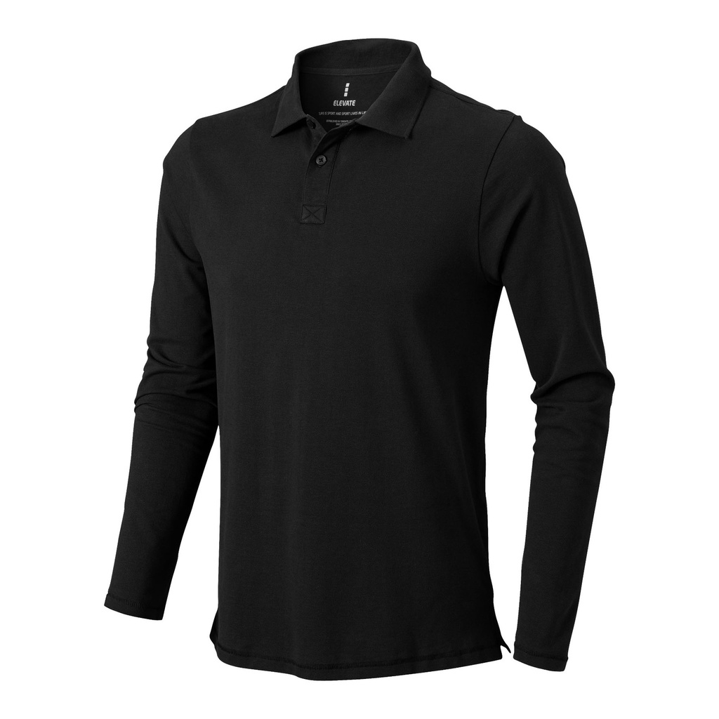 Oakville long sleeve men's polo