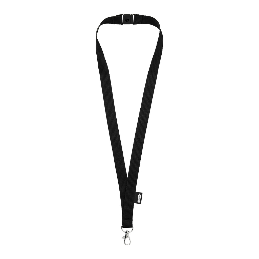 Tom recycled PET lanyard with breakaway closure