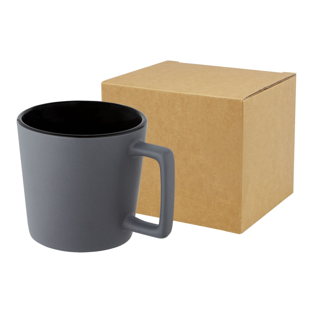 Cali 370 ml ceramic mug with matt finish