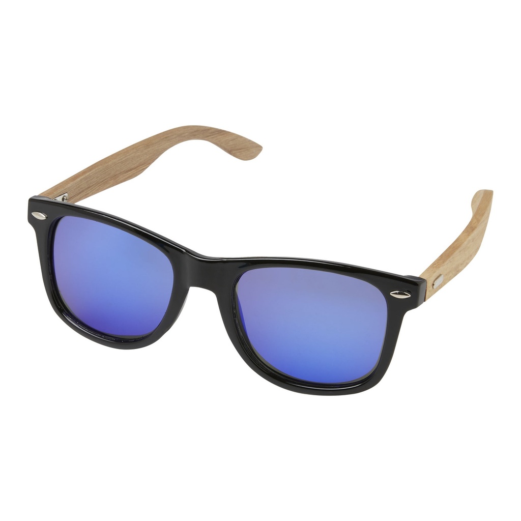Hiru rPET/wood mirrored polarized sunglasses in gift box