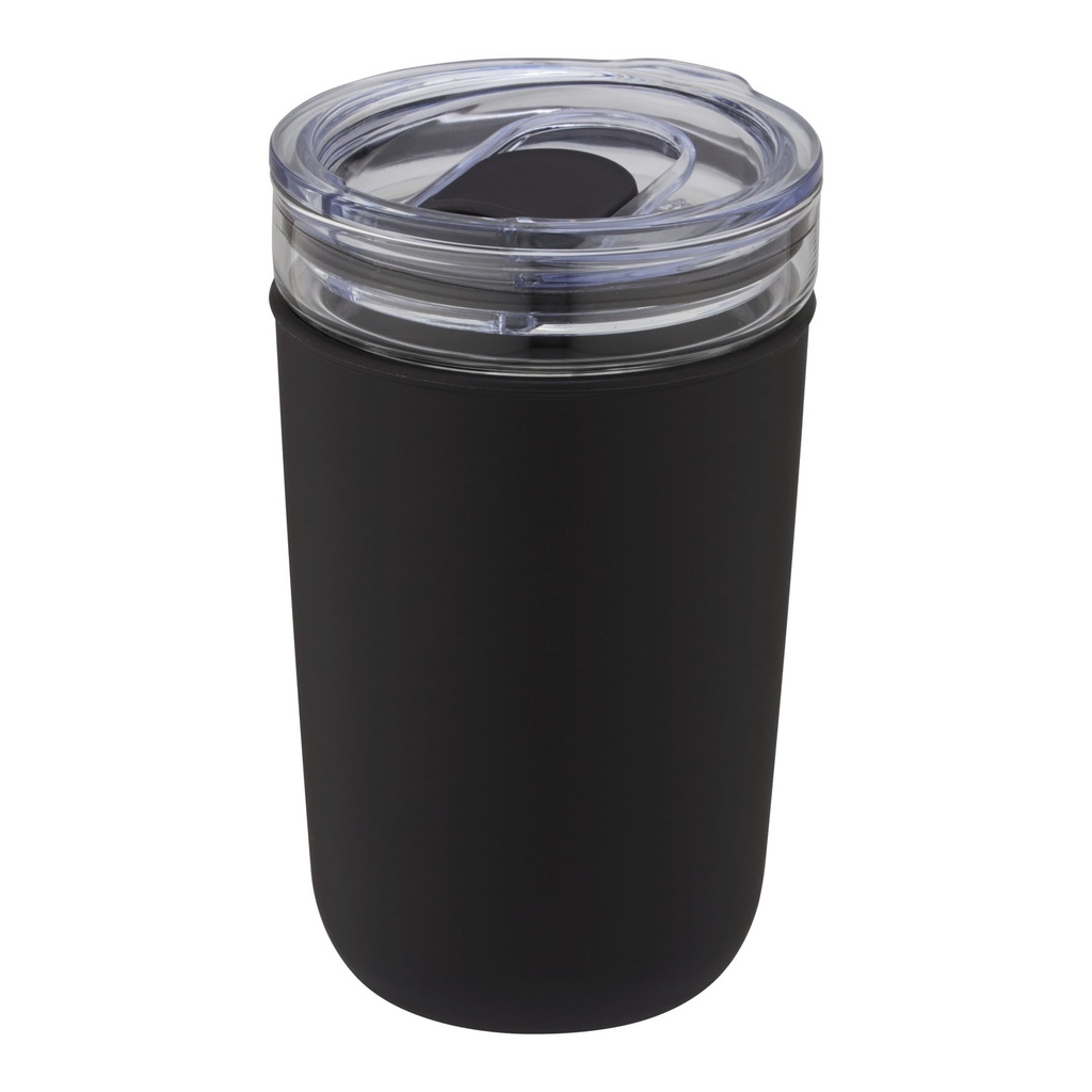 Bello 420 ml glass tumbler with recycled plastic outer wall