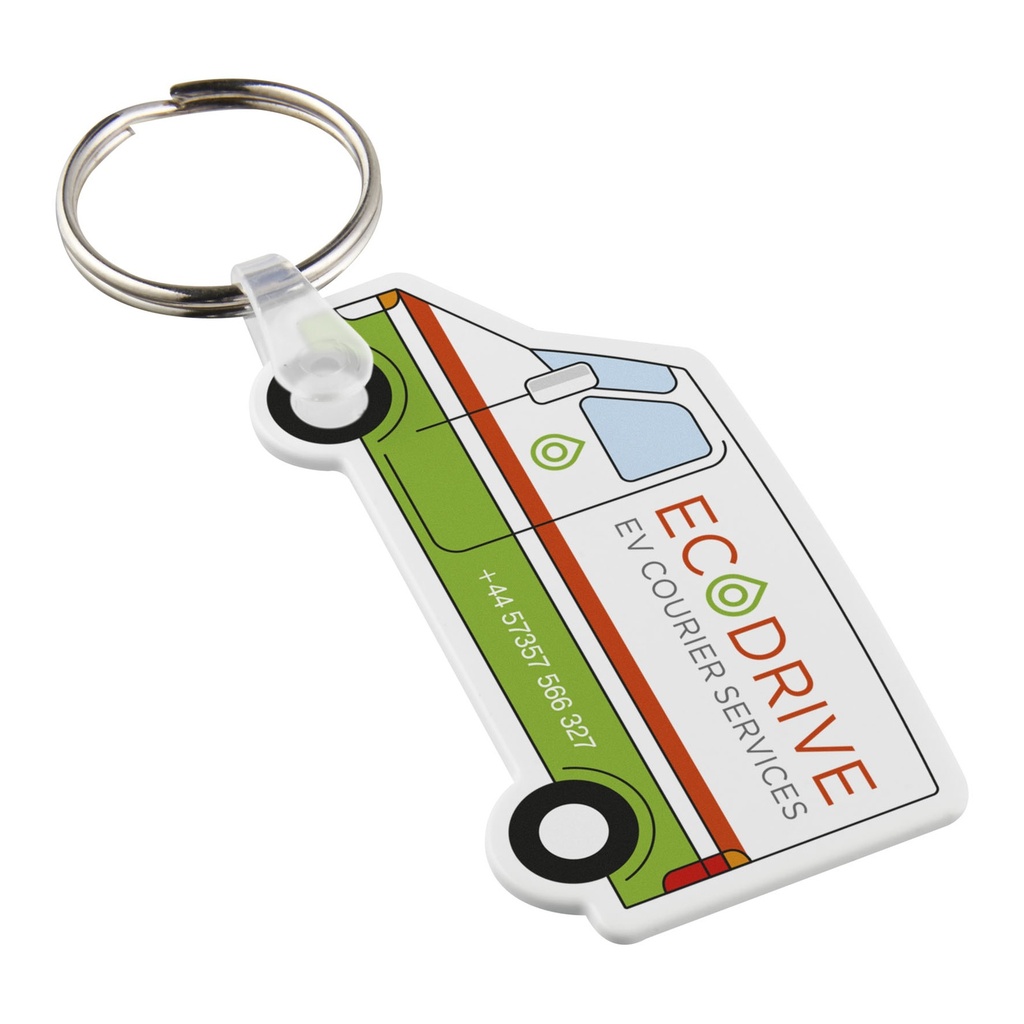 Tait van-shaped recycled keychain