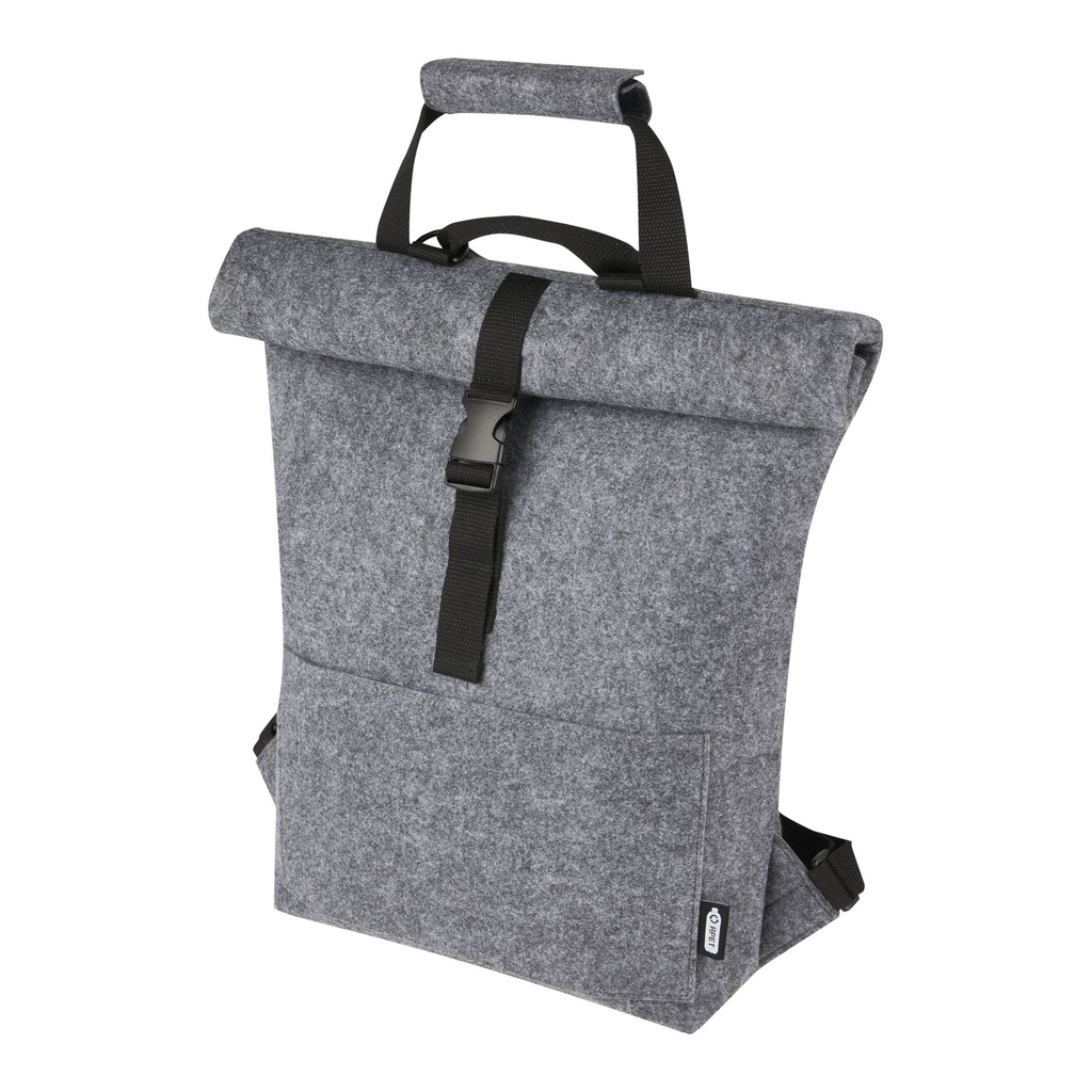 Felta GRS recycled felt roll-top bike bag 13L