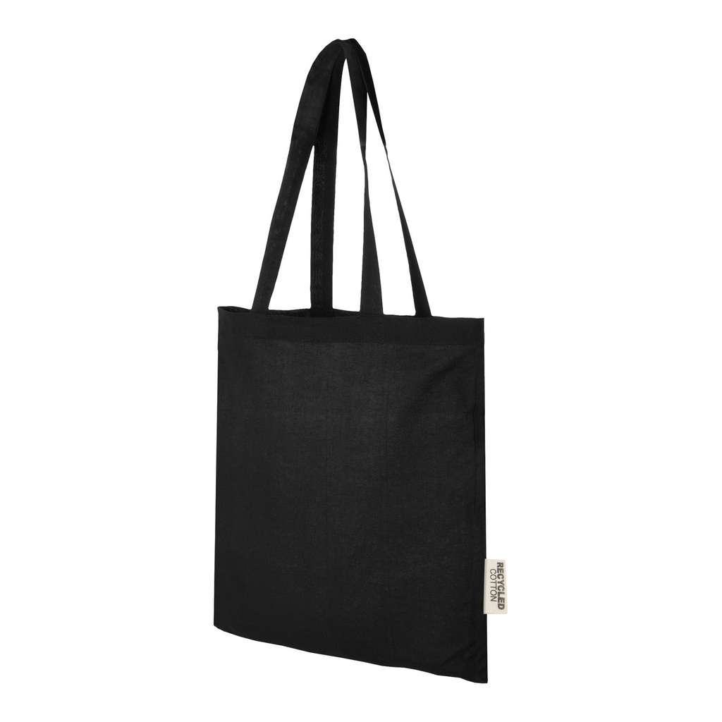 Madras 140 g/m2 GRS recycled cotton tote bag 7L