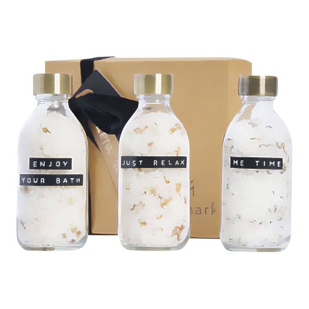 Wellmark Just Relax 3-piece 200 ml bath salt gift set