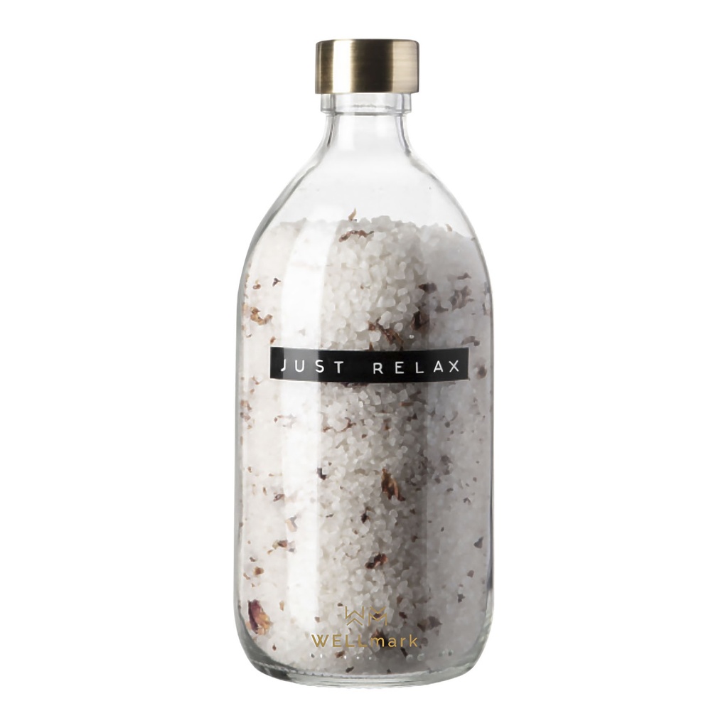 Wellmark Just Relax 500 ml bath salt - roses fragrance
