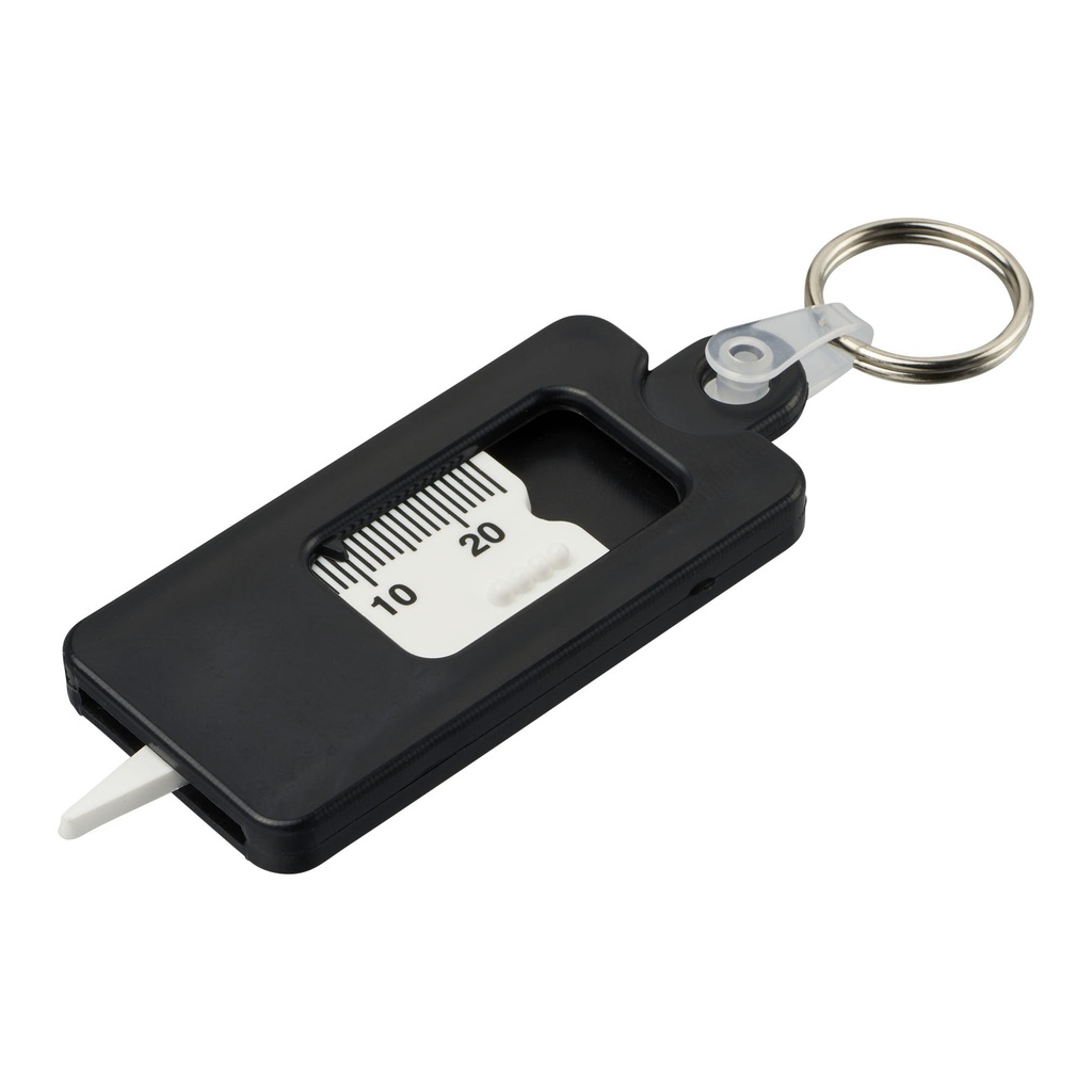 Kym recycled tyre tread check keychain