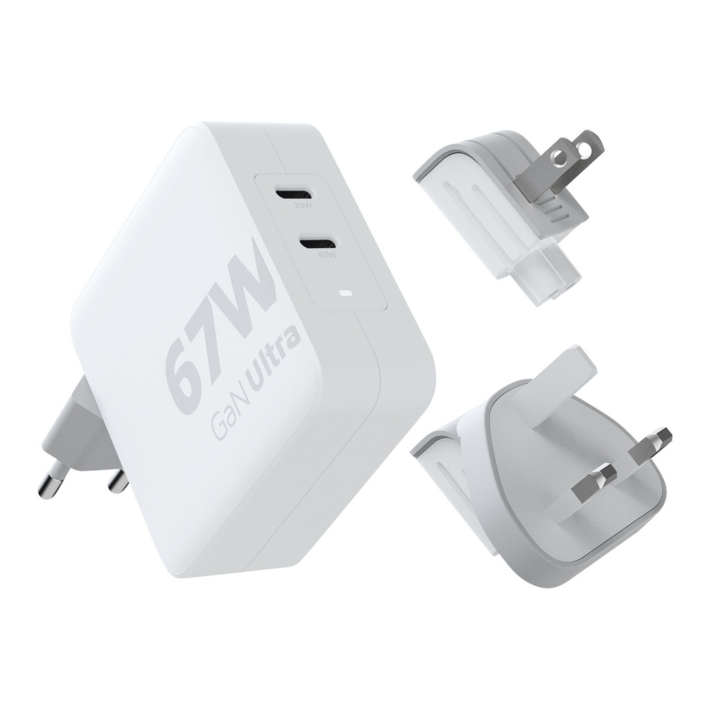 Xtorm XVC2067 GaN Ultra 67W travel charger with 100W USB-C PD cable