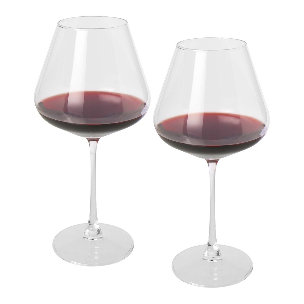 Rosso 2-piece wine glass set