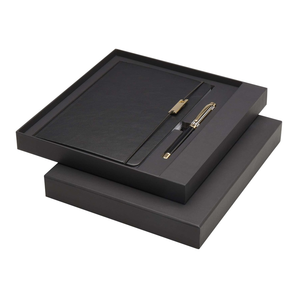 Legato A5 notebook and rollerball pen set (blue ink)