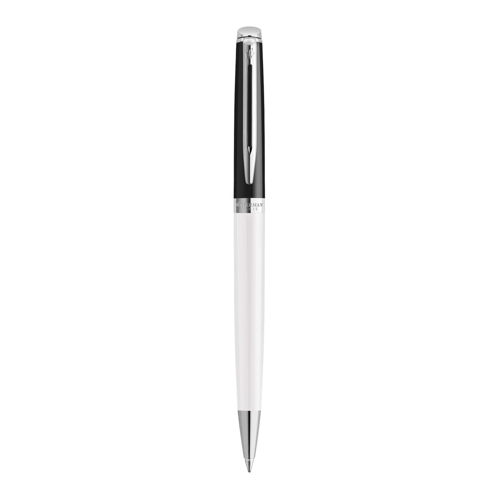 Hemisphere colour blocking ballpoint pen with palladium trim (blue ink)