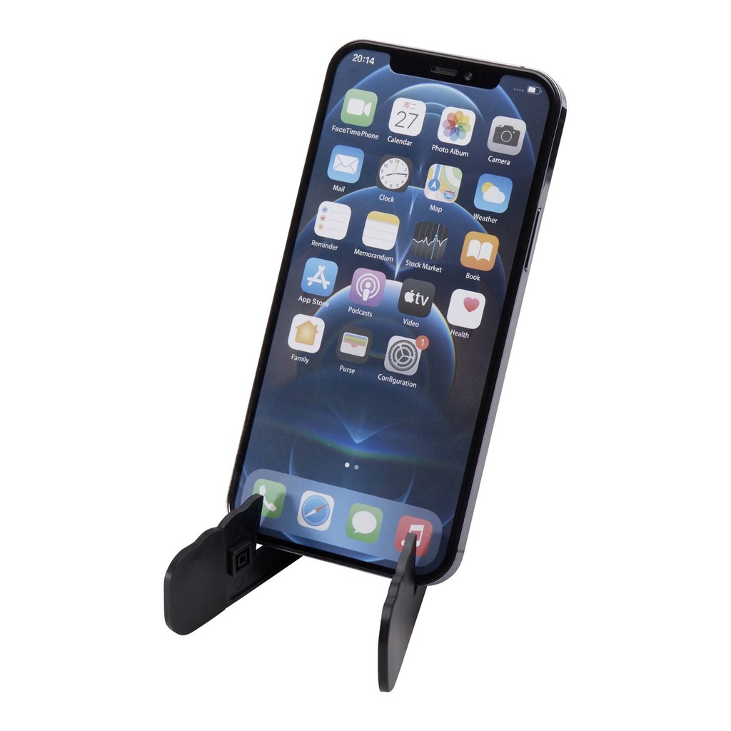 Buna recycled plastic foldable tablet and phone stand