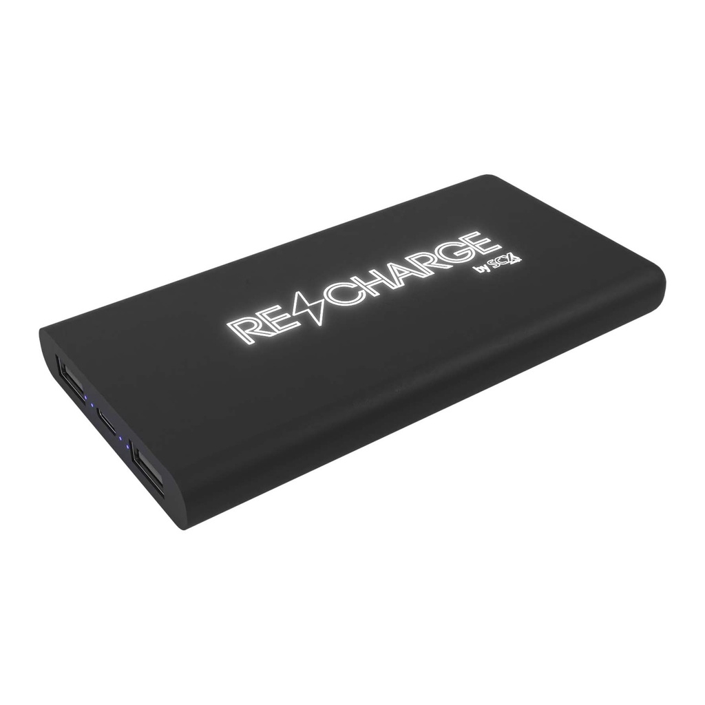 SCX.design P40 10.000 mAh light-up wireless rubber power bank