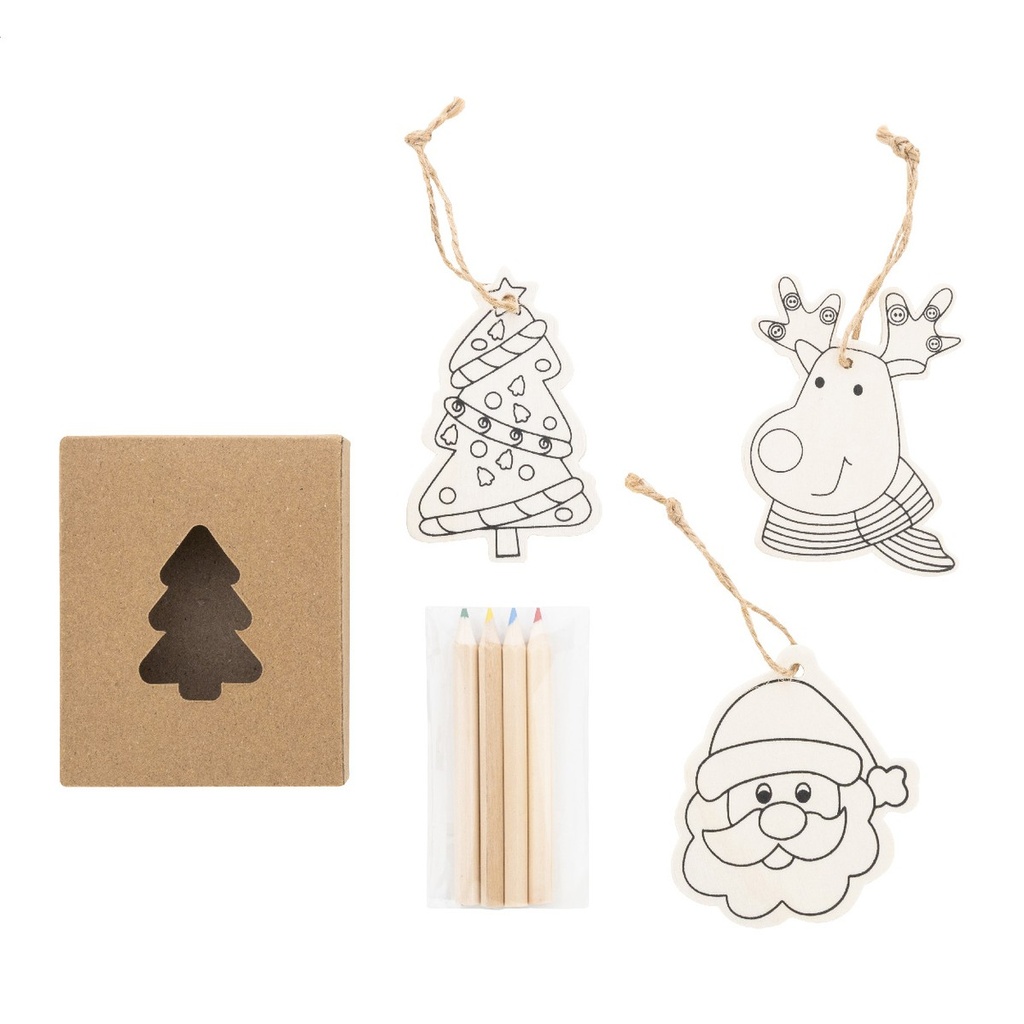 Colouring Christmas Tree Ornaments