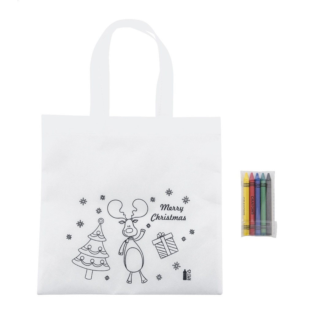 Colouring Christmas Bag