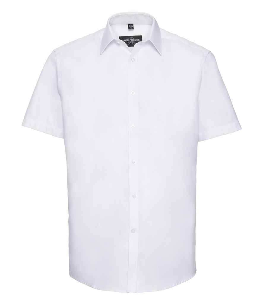 Russell Athletic Collection Short Sleeve Herringbone Shirt