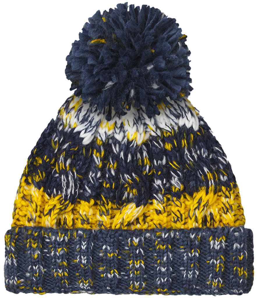 Beechfield Corkscrew Pom Pom Beanie