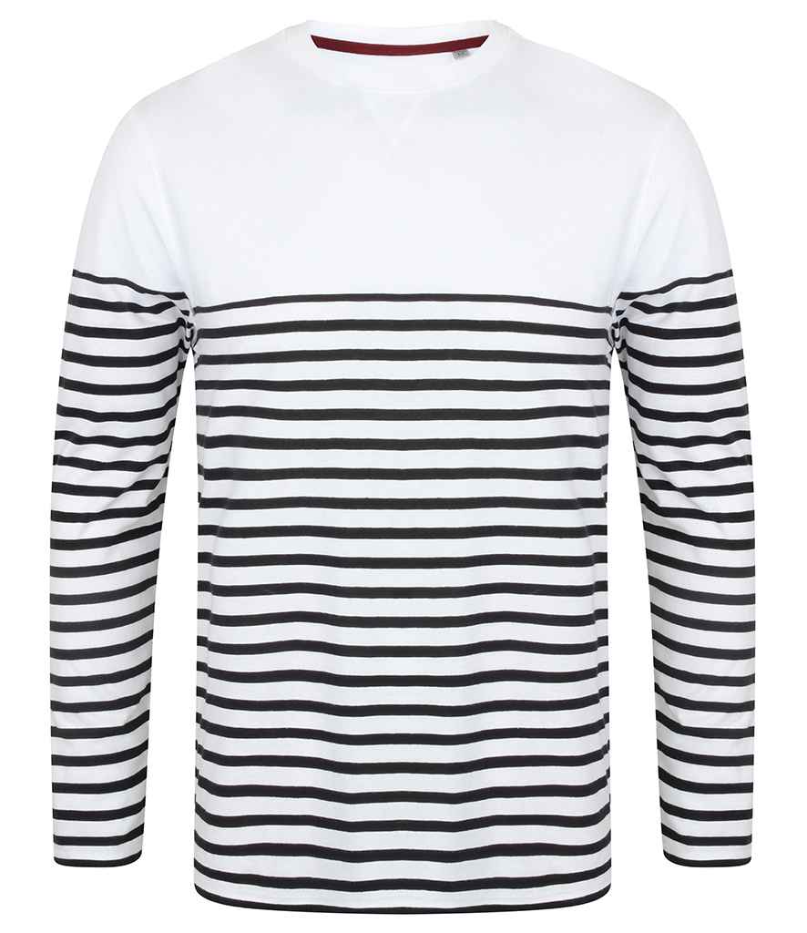 Front Row Unisex Long Sleeve Breton Striped T-Shirt