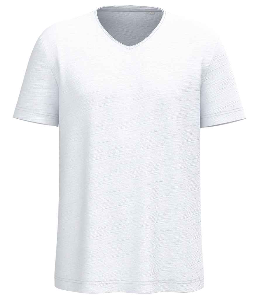 Spasso Drop Shoulder Raw Edge Collar Slub T-Shirt