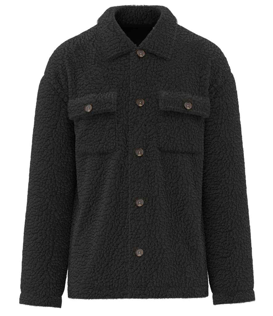 Spasso Unisex Sherpa Drop Shoulder Overshirt