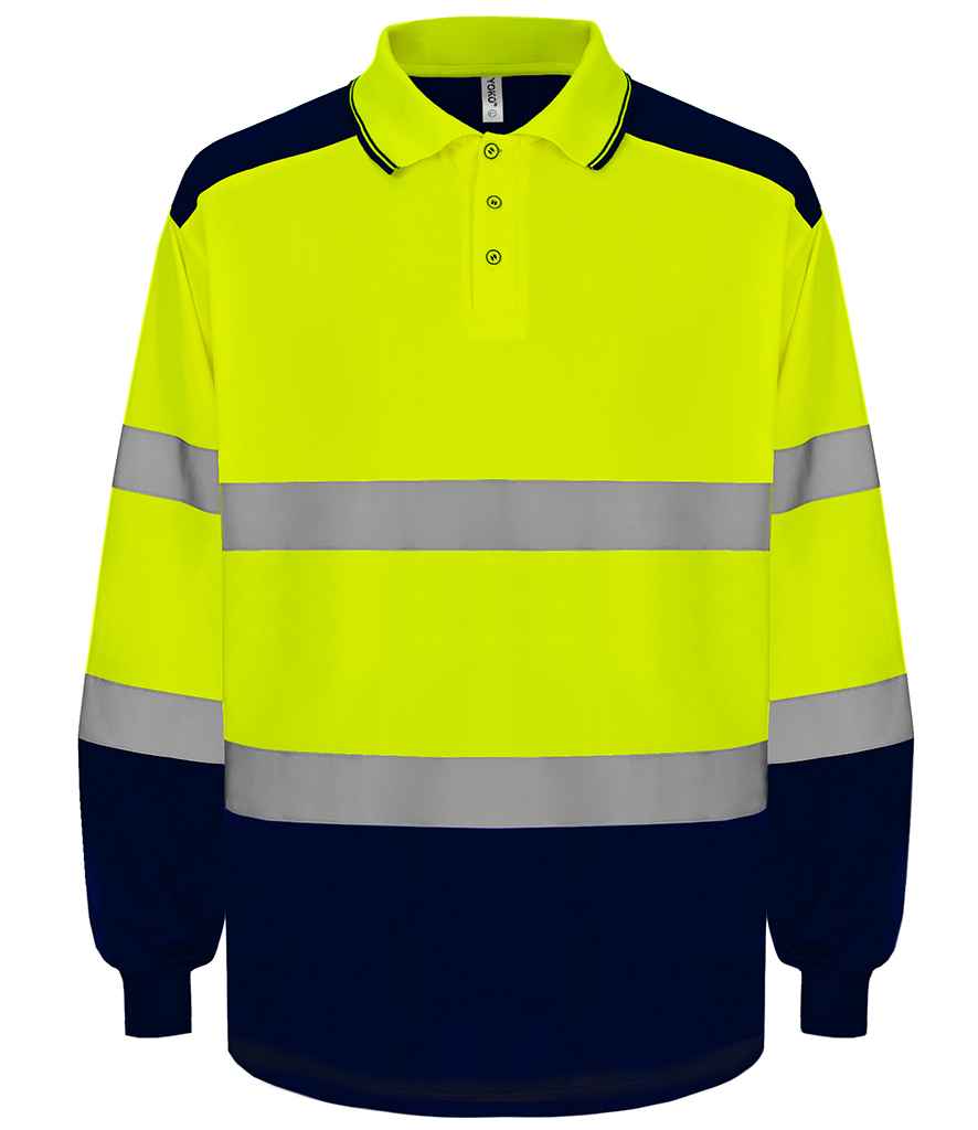 Yoko Two Tone Long Sleeve Polo Shirt