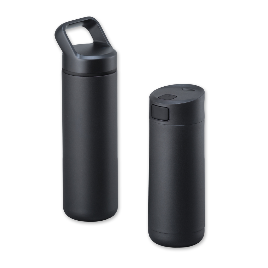 Expedition Set: coffee mug 450 ml & steel water bottle 650 ml