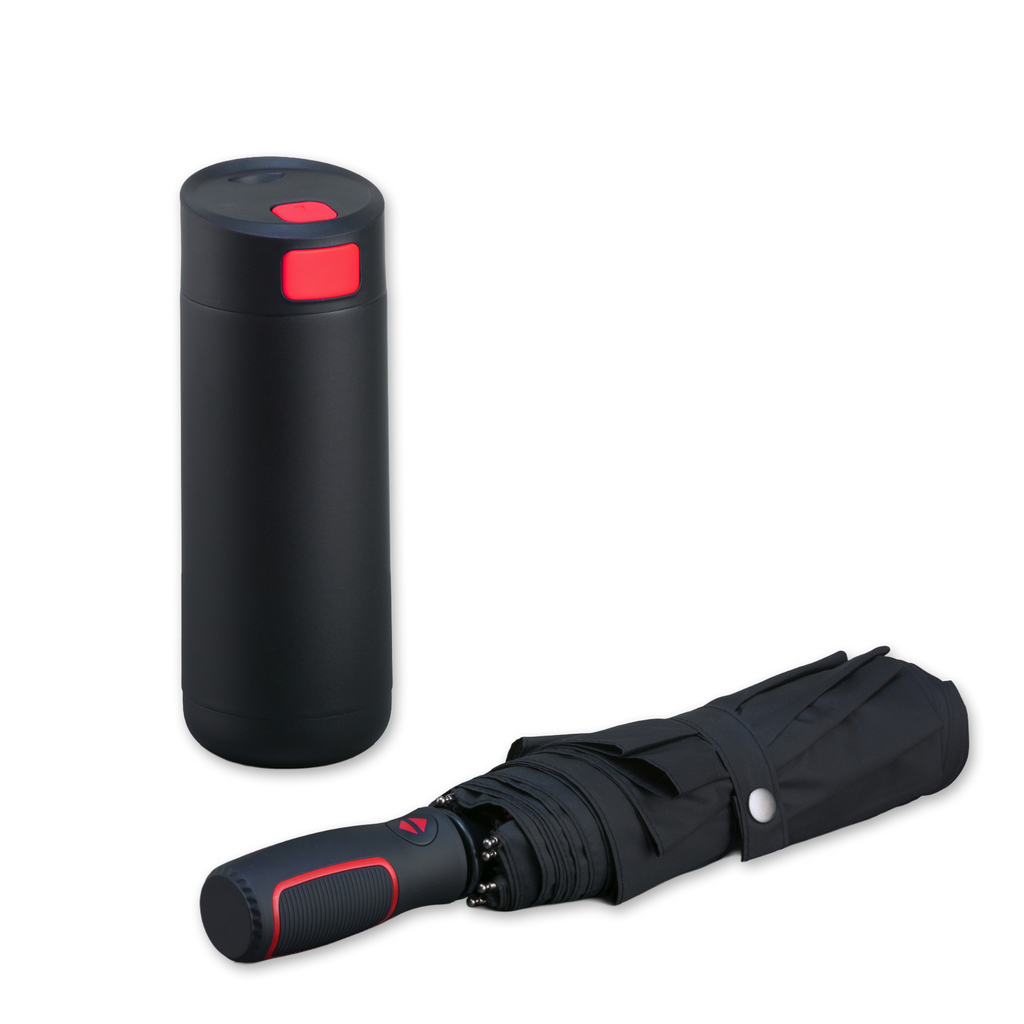 Dynamic Set: coffee mug 450 ml & automatic umbrella