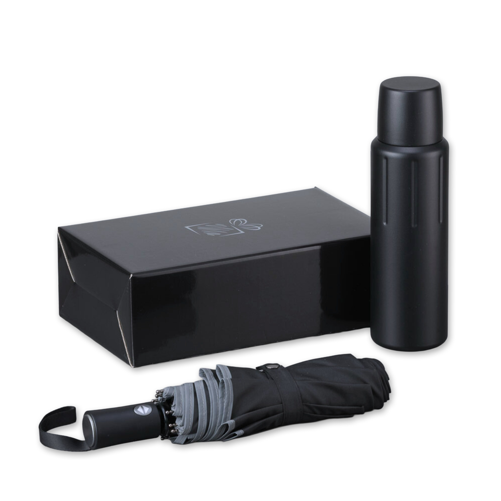 Scandic Set III: vacuum thermos 750 ml & automatic umbrella