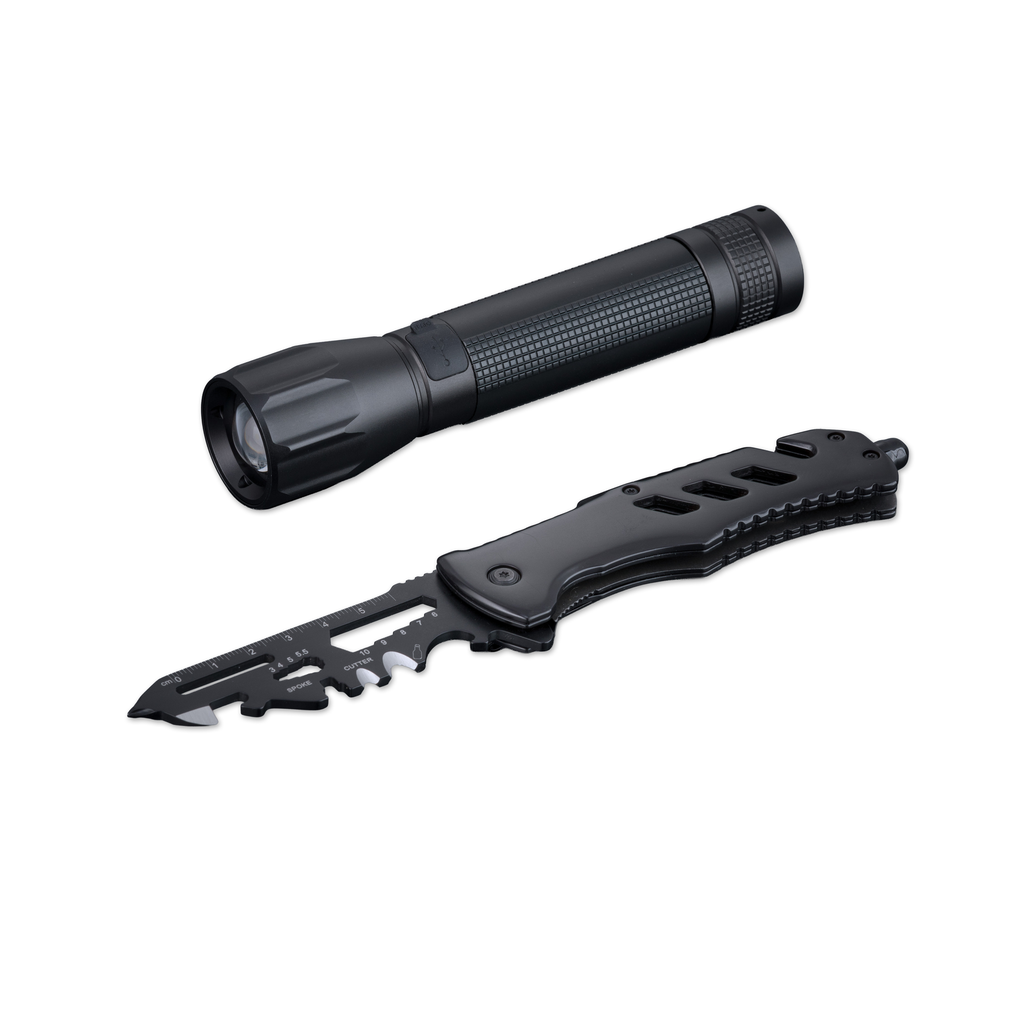 Optima Rescue Set: emergency tool & large flashlight