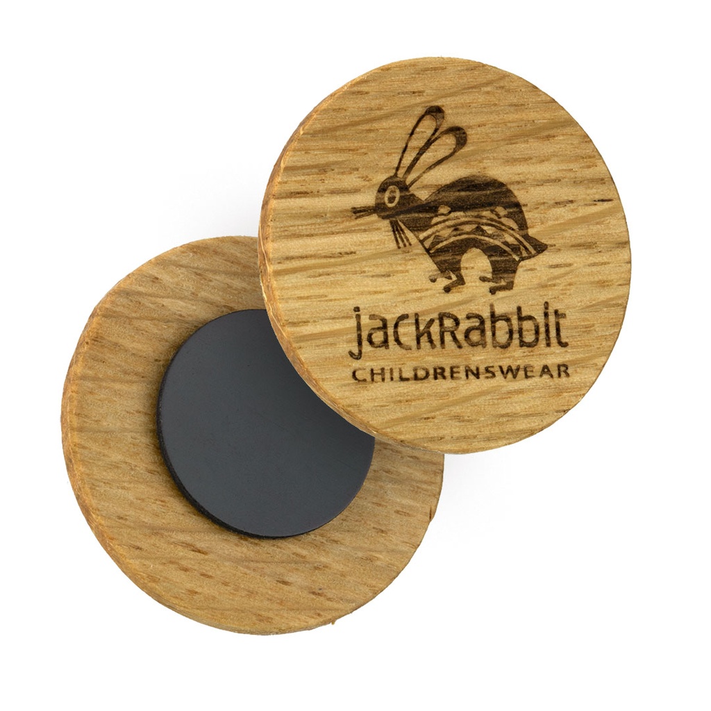 Oak Fridge Magnet 30mm round
