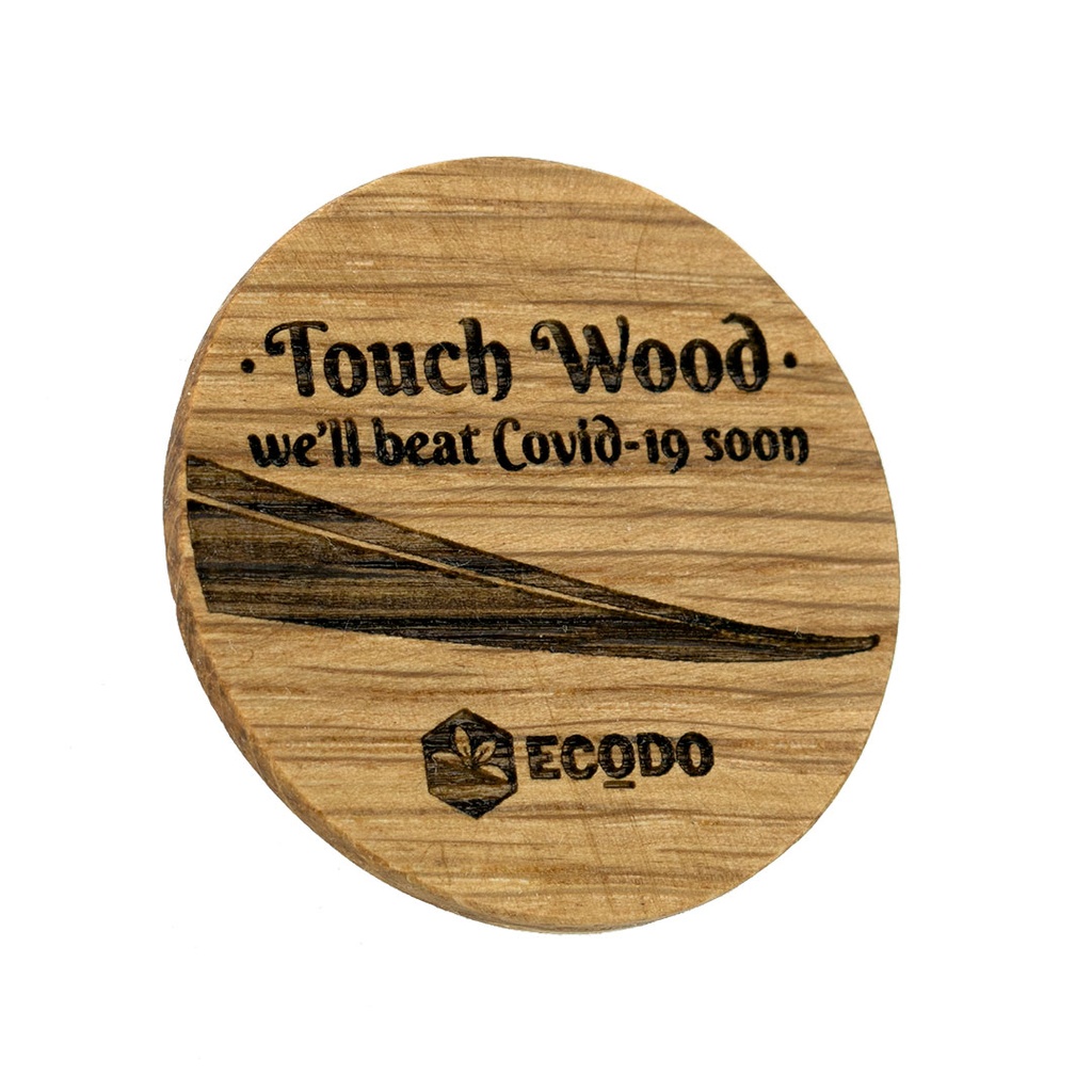 Oak Fridge Magnet 45mm Round