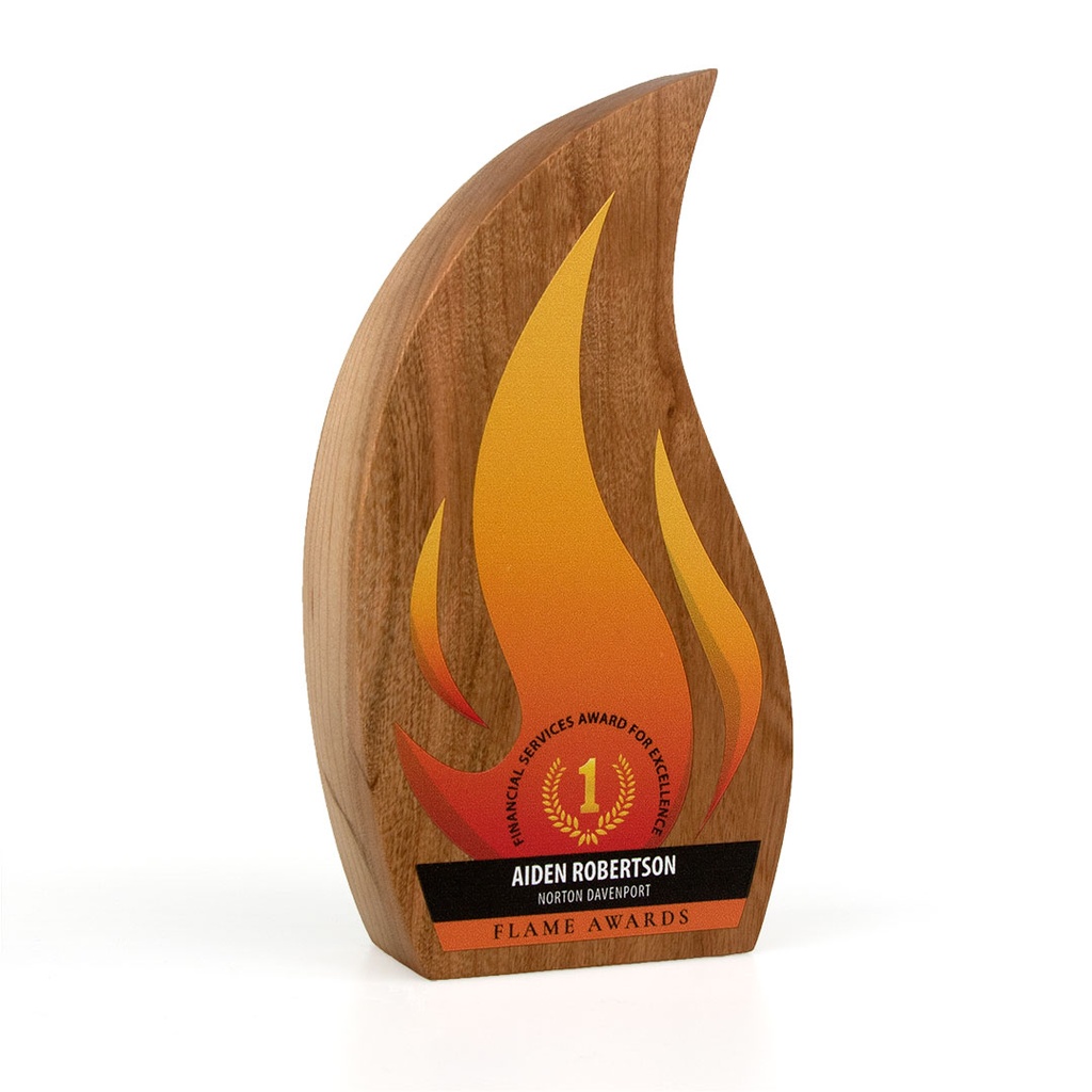 Real Wood Flame Award 80mm x 150mm