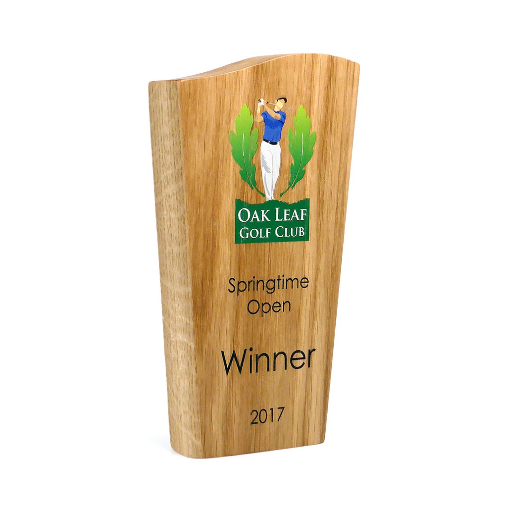 Real Wood Wave Top Award 80mm x 150mm