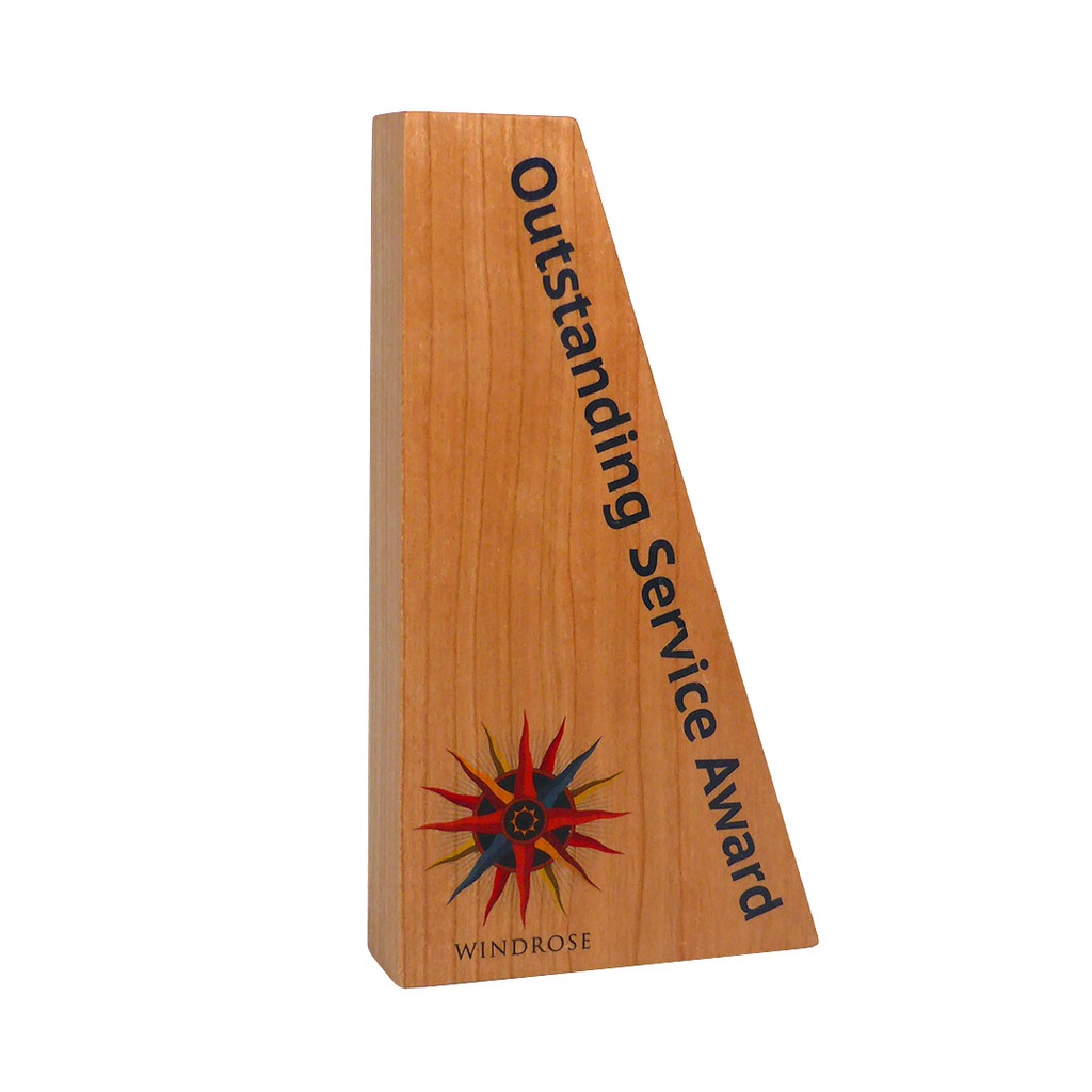 Real Wood Wedge Award 95mm x 175mm