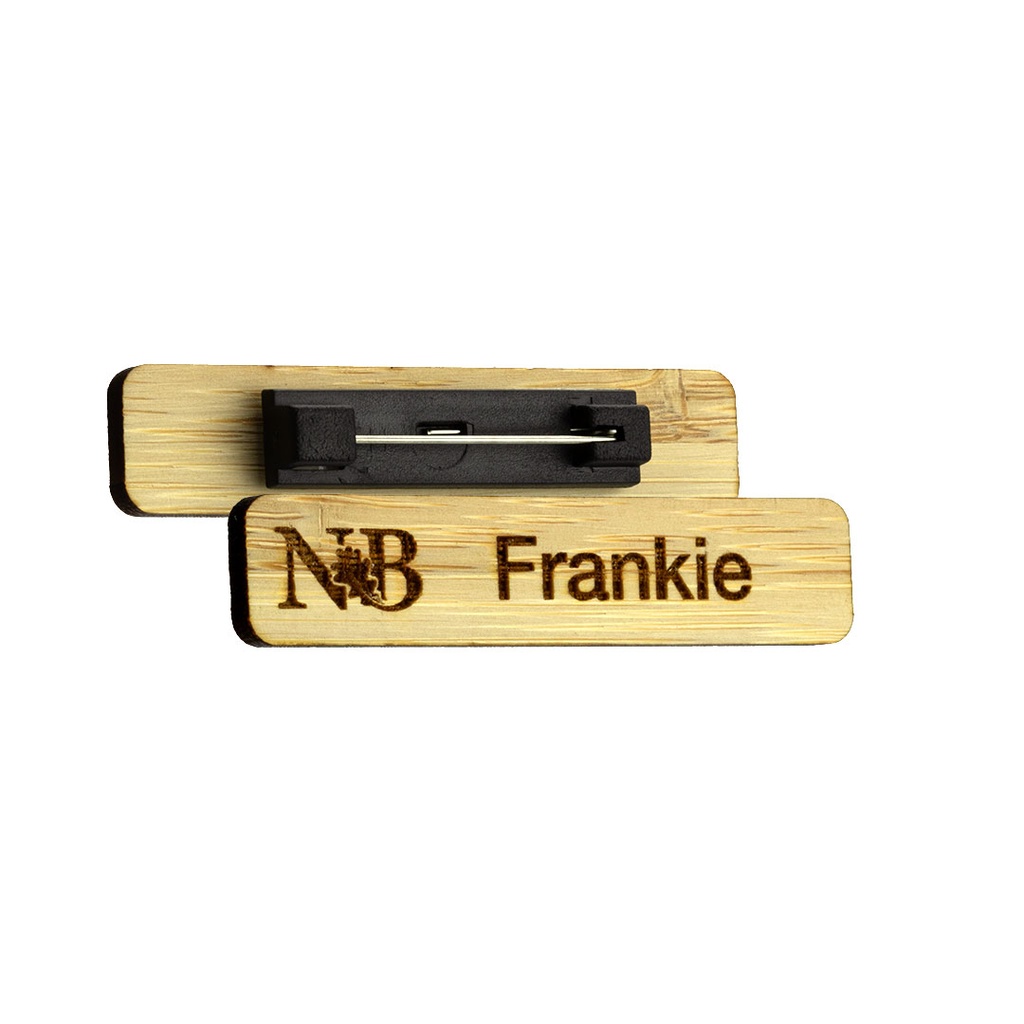 Bamboo Name Badge 64mm x 14mm