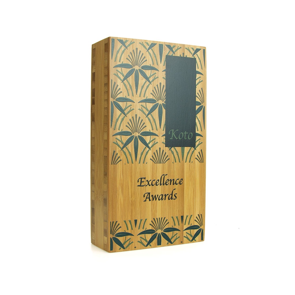Bamboo Oblong Award 40mm Thick 95mm x 175mm