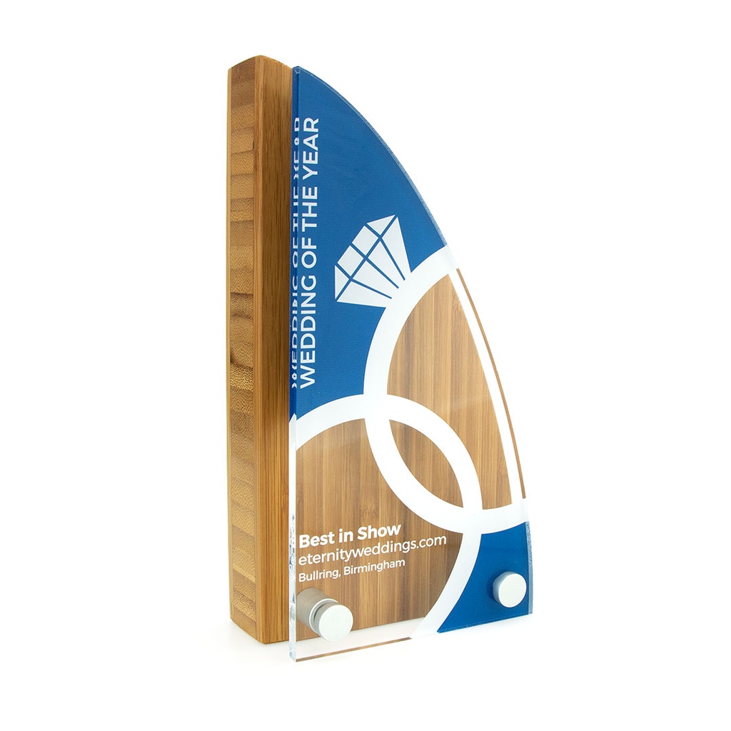 Bamboo Sail Award 110mm x 200mm With Acrylic Front