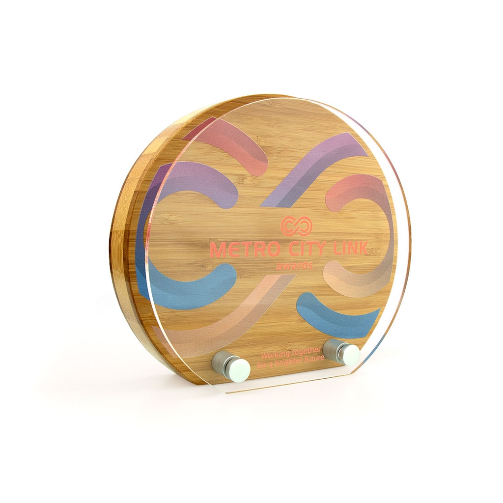 Bamboo Sunrise Award 180mm x 160mm With Acrylic Front
