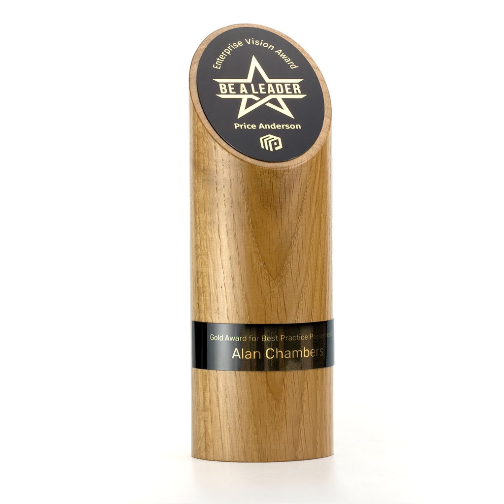 Small Pillar Award With Taper 76mm Diameter x 160mm Height