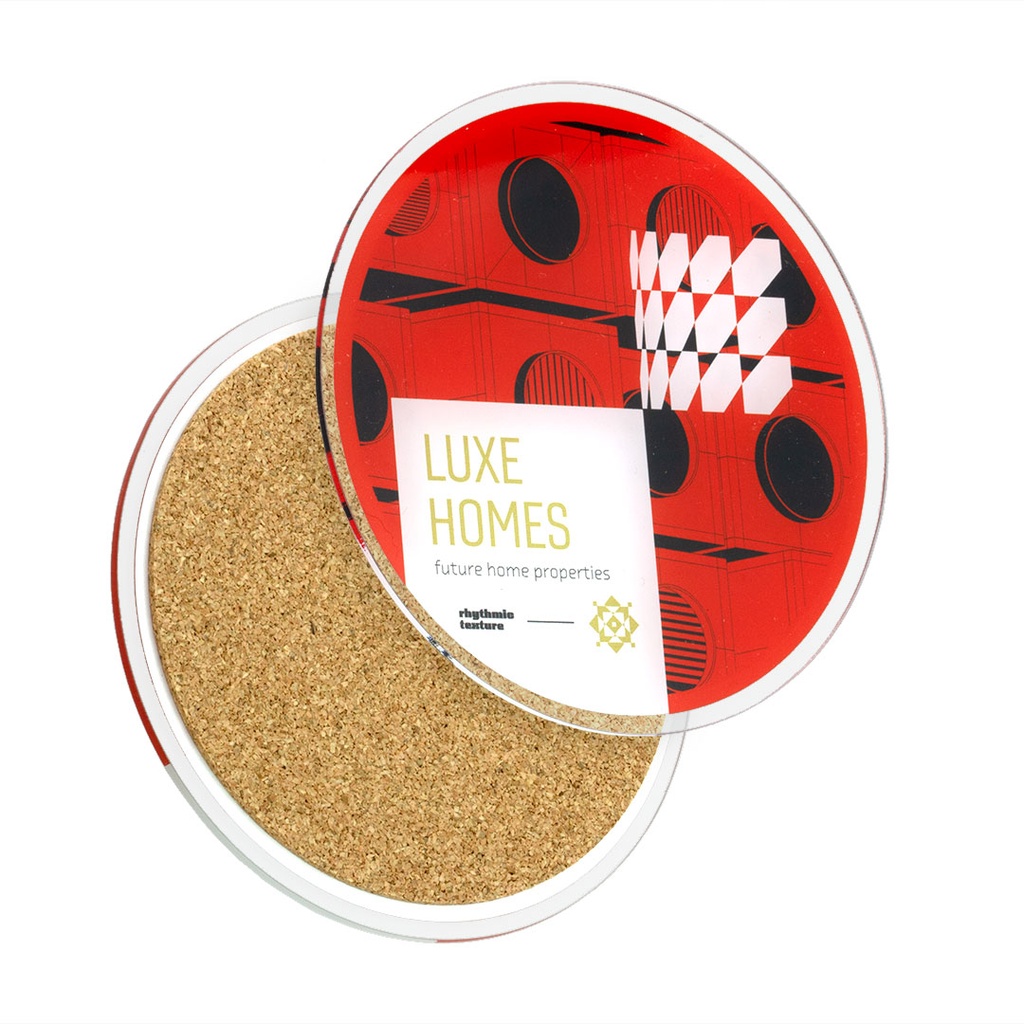 Recycled Acrylic Coaster Round