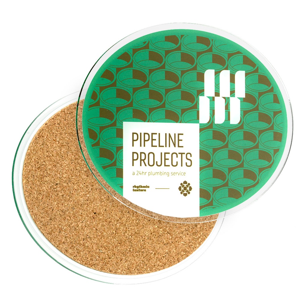 Recycled Acrylic Coaster Oval Medium