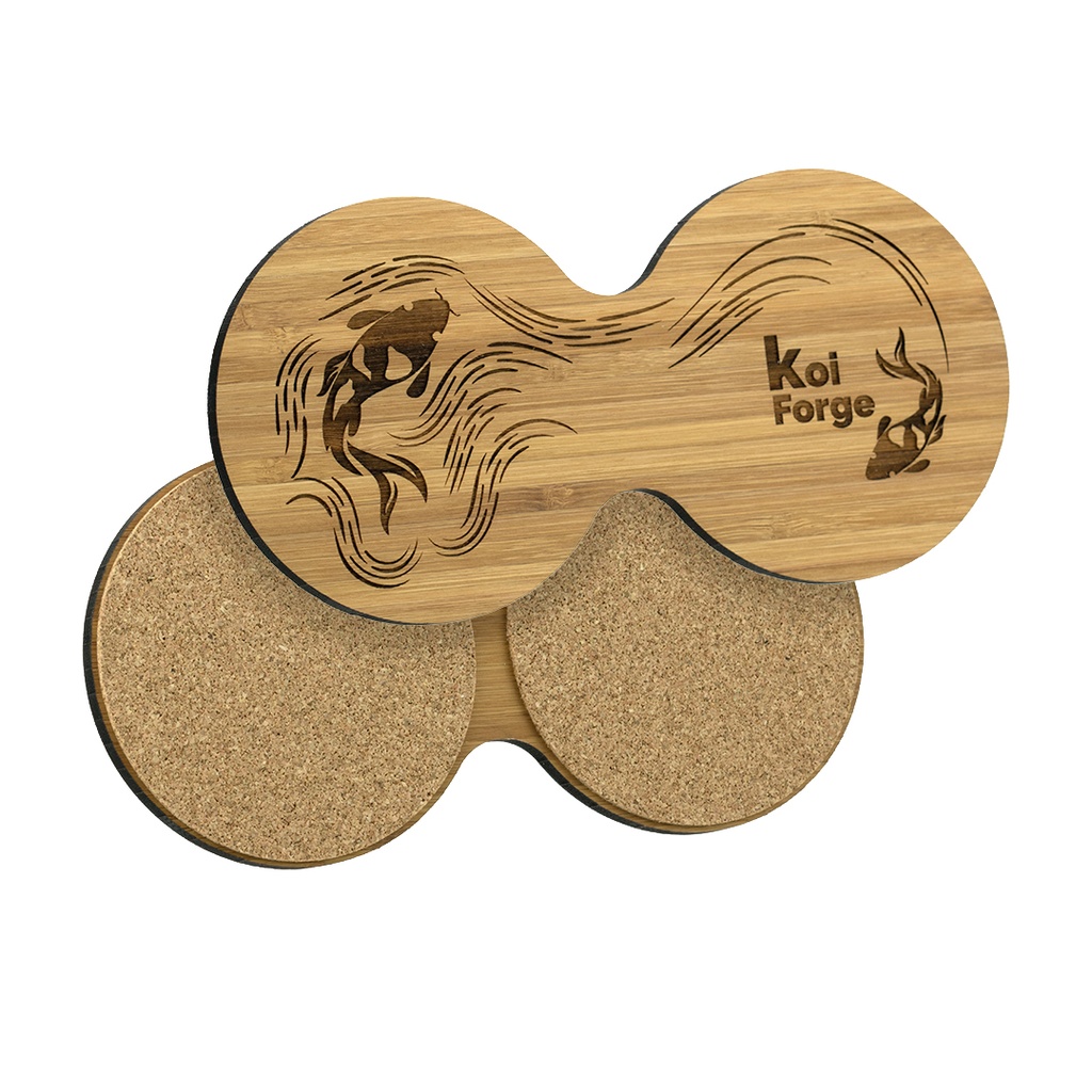 Bamboo Coaster 188mm x 92mm Double