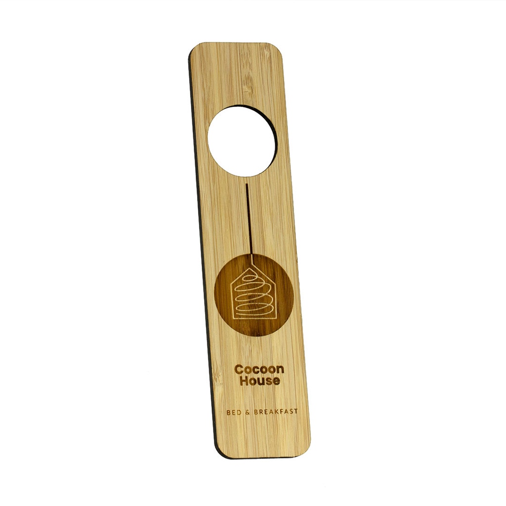 Bamboo Oblong Door Hanger - Single Sided