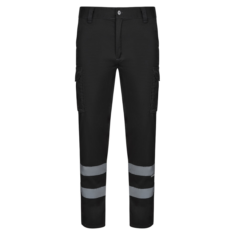 VL DIONYSUS. Multi-pocket stretch trousers (240g/m²), in cotton (46%), EME (38%) and polyester (16%)